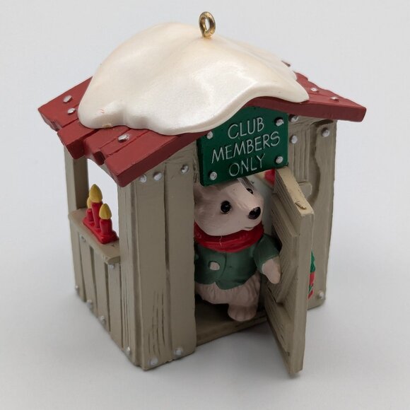 Hallmark Keepsake Our Clubhouse 1988, Keepsake of Membership, Vintage Ornament - Picture 1 of 11